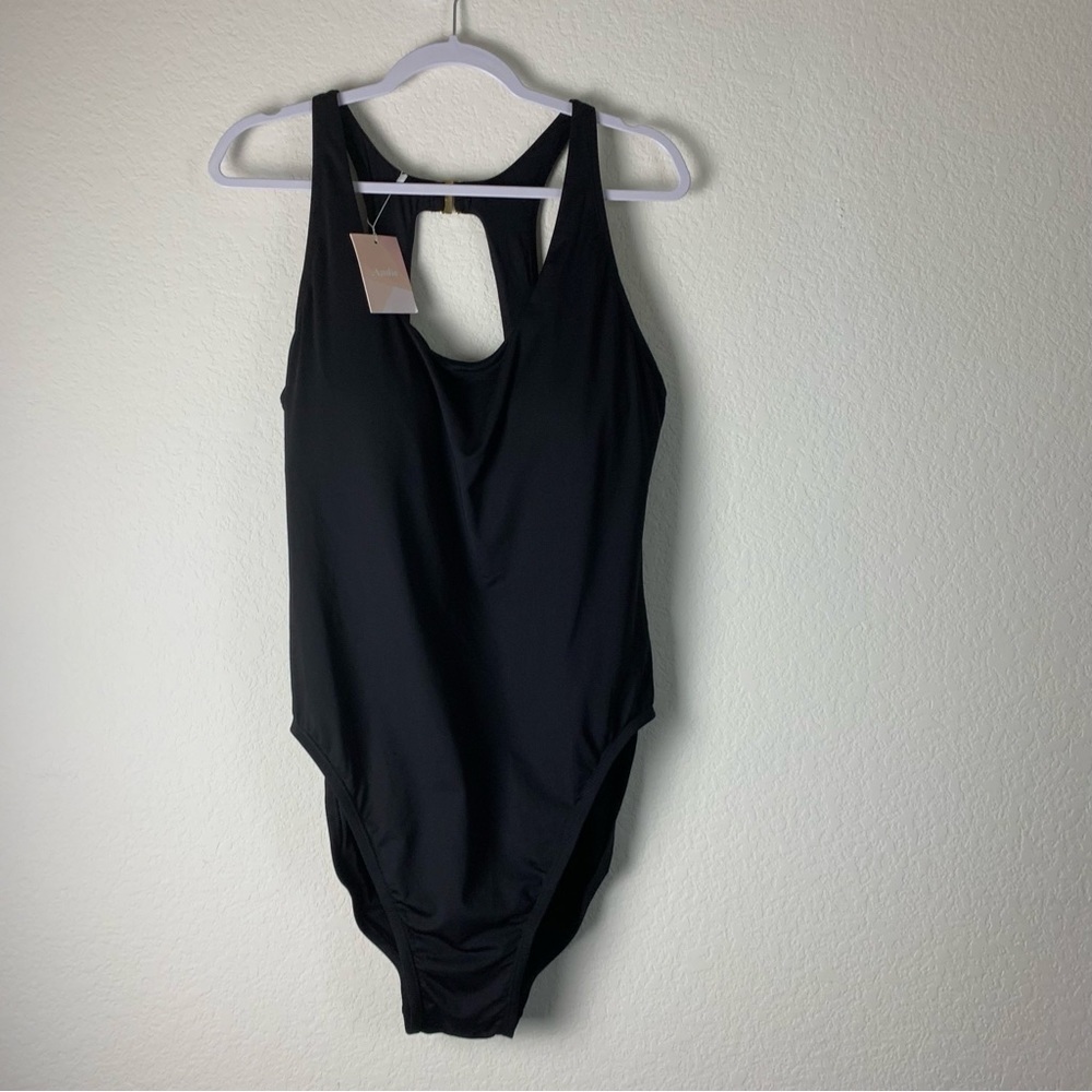 Andie Womens black Catalina one piece swimsuit XXXL